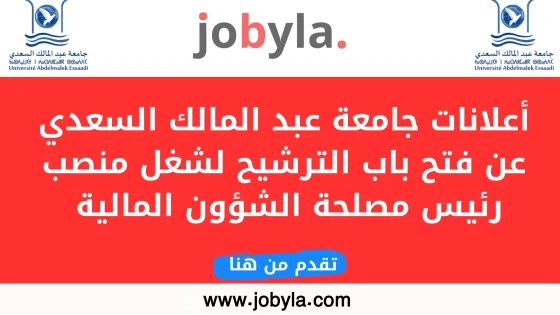 فرصة عمل في جامعة عبد المالك السعدي